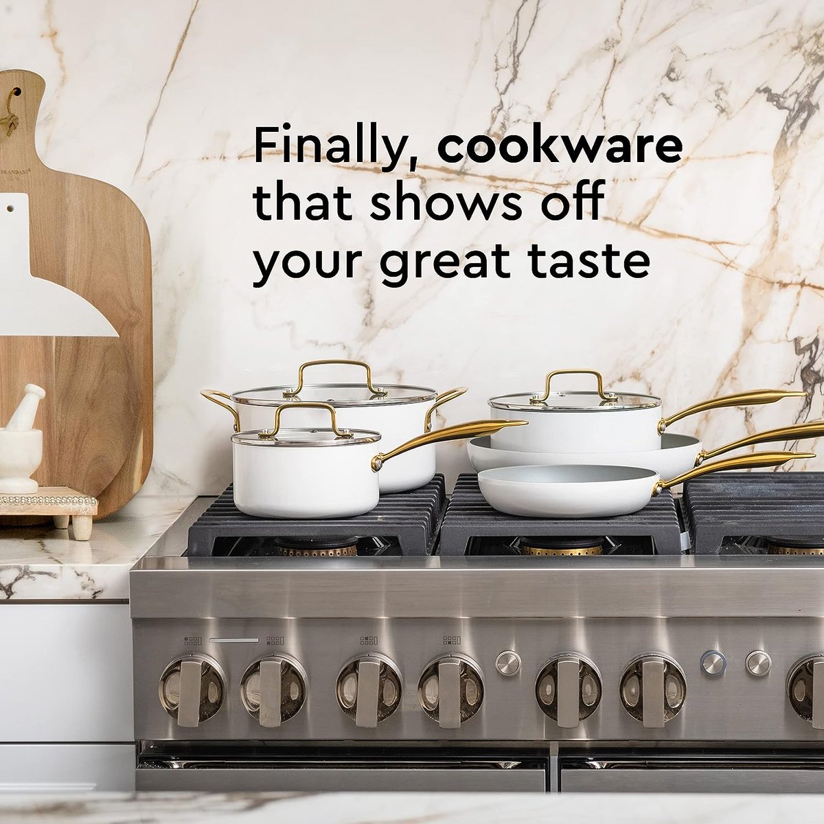 ShoppingDivine1's tweet photo. Check out White Pots and Pans Set Nonstick -  15 Piece Luxe White &amp; Gold Pots Cookware New https://t.co/f4cVqS7I6R #eBay via @eBay https://t.co/duGSYOFzCQ