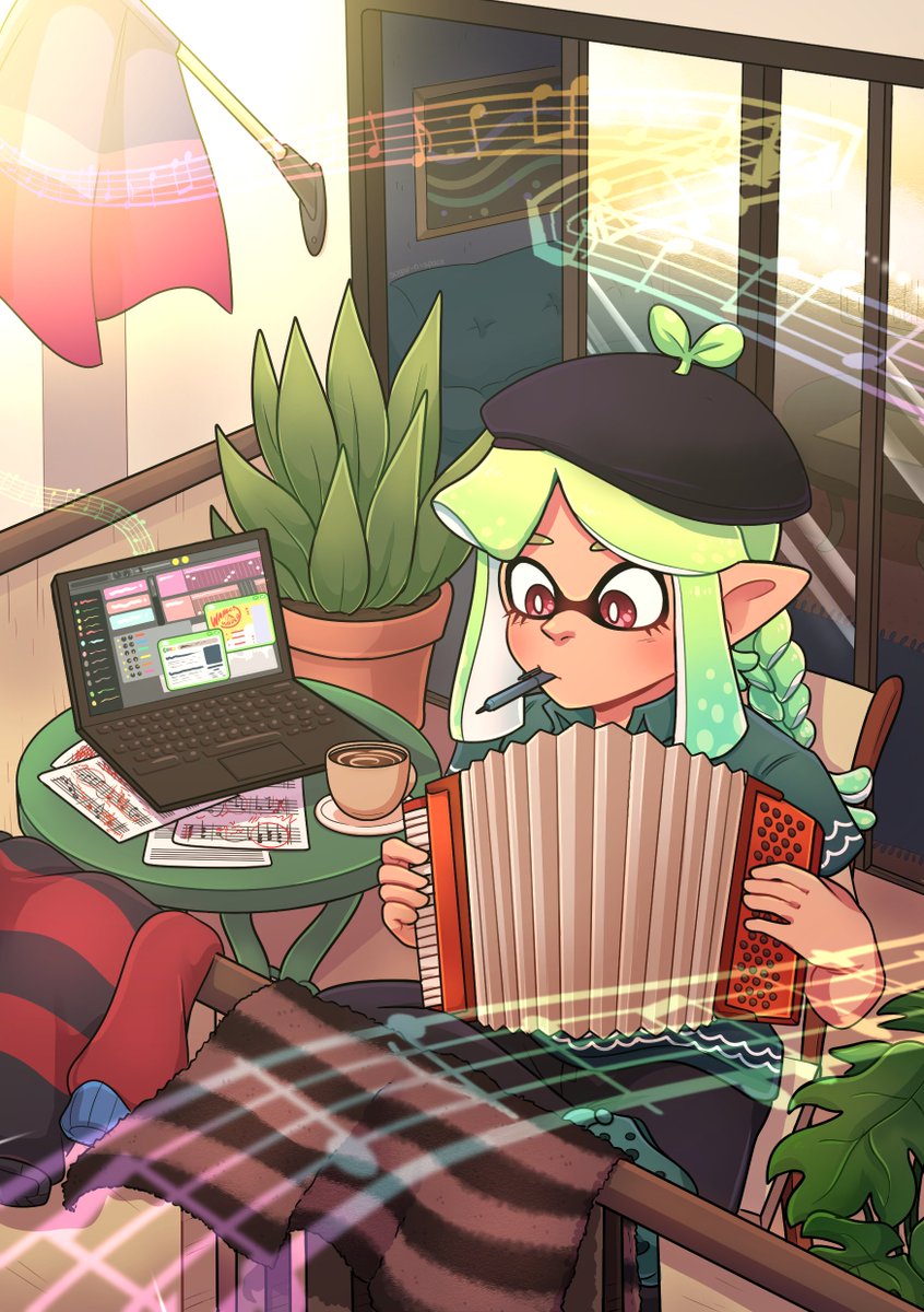 Pausing artfight posting to show off my piece done for <a href="/risinghueszine/">Rising Hues Zine💫 OUT NOW!</a>!! I'm super proud with how this came out and it was amazing seeing everyone's wonderful art for the zine ✨ it's out now as a free pdf, please go check it out!!