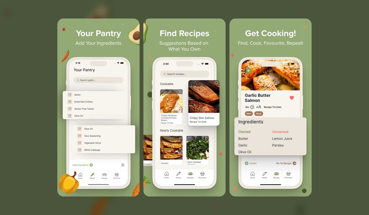 In love with PantryPal’s App Store designs for the upcoming launch 😍