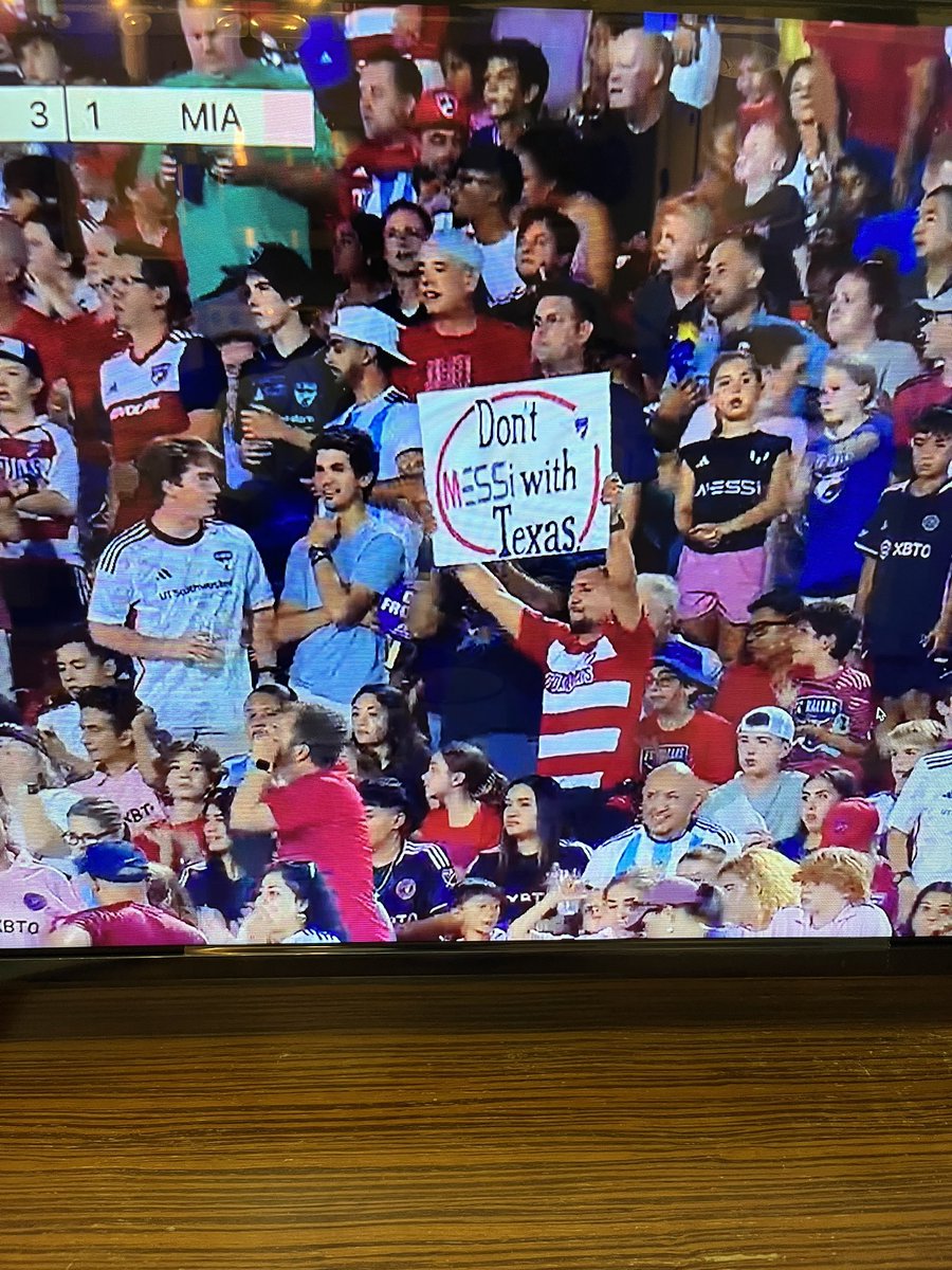 …Texas is big, Messi is bigger 😎 #InterMiamiCF #Messi𓃵 #MLS