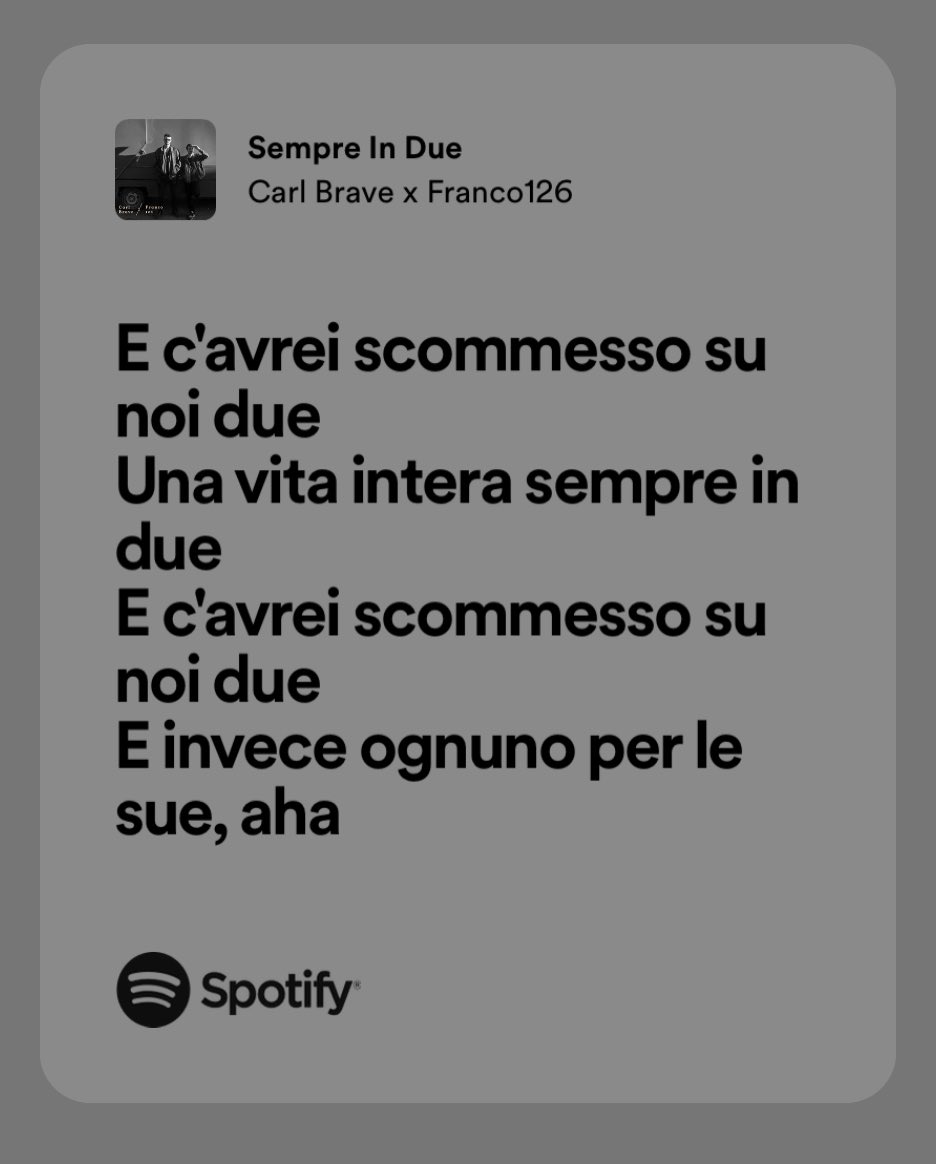poi è successo quello che è successo e ho capito perché Carl Brave e Franco126 hanno scritto questa canzone