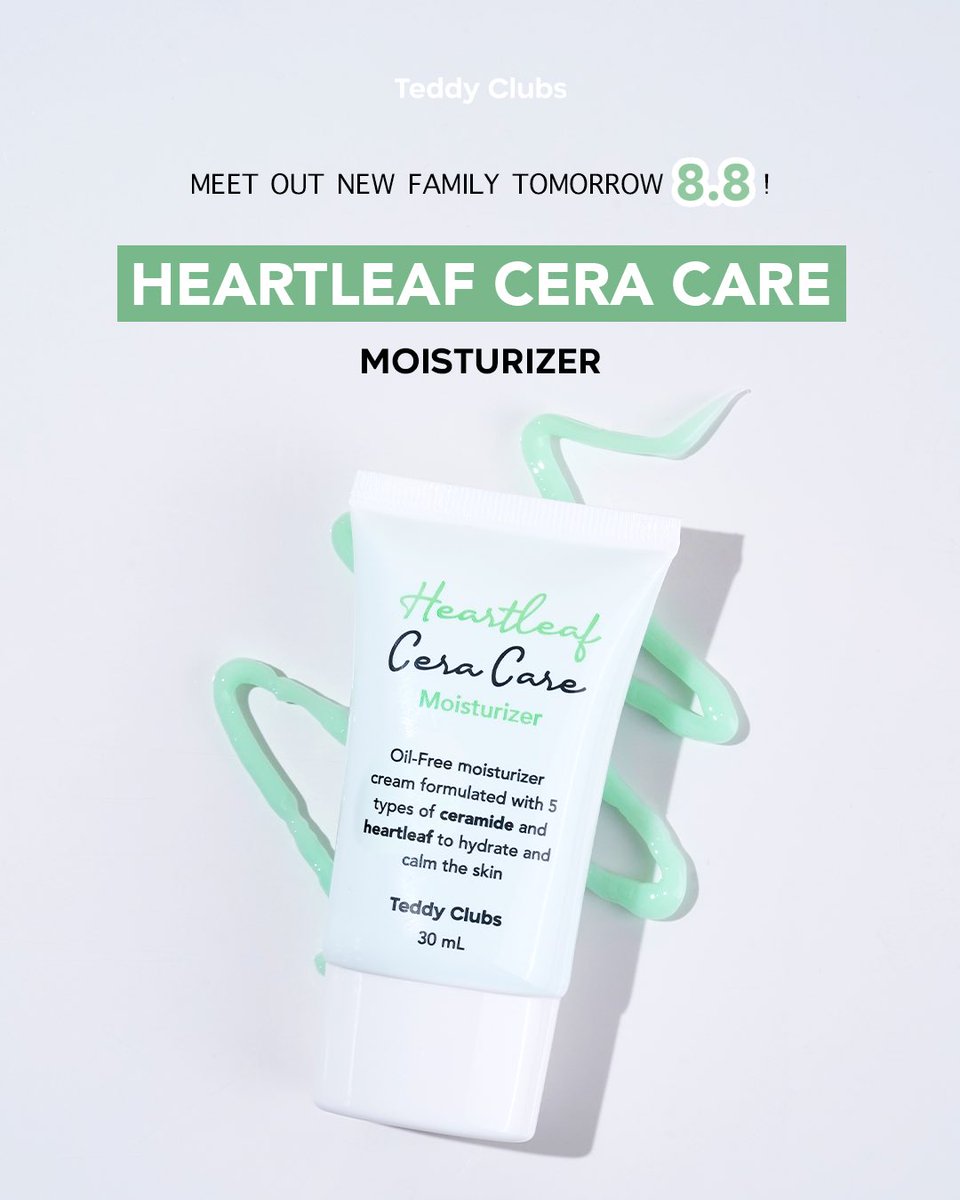 🍃LET ME INTRODUCE YOU🍃

Our new member from Green Clean Set: HEARTLEAF CERA CARE MOISTURIZER💚🍃
