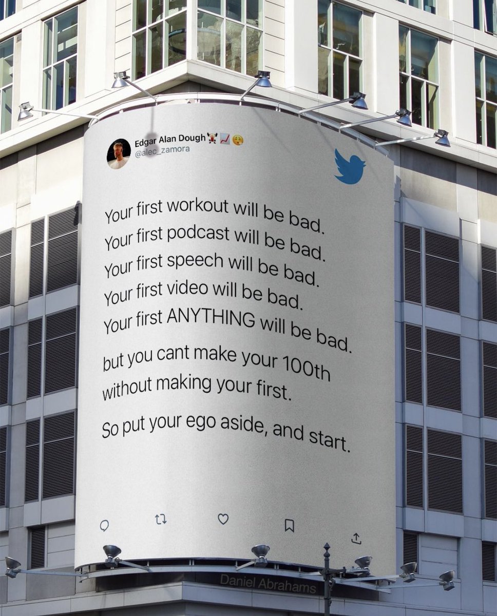 ** FOUNDER TIP ** 

Start.