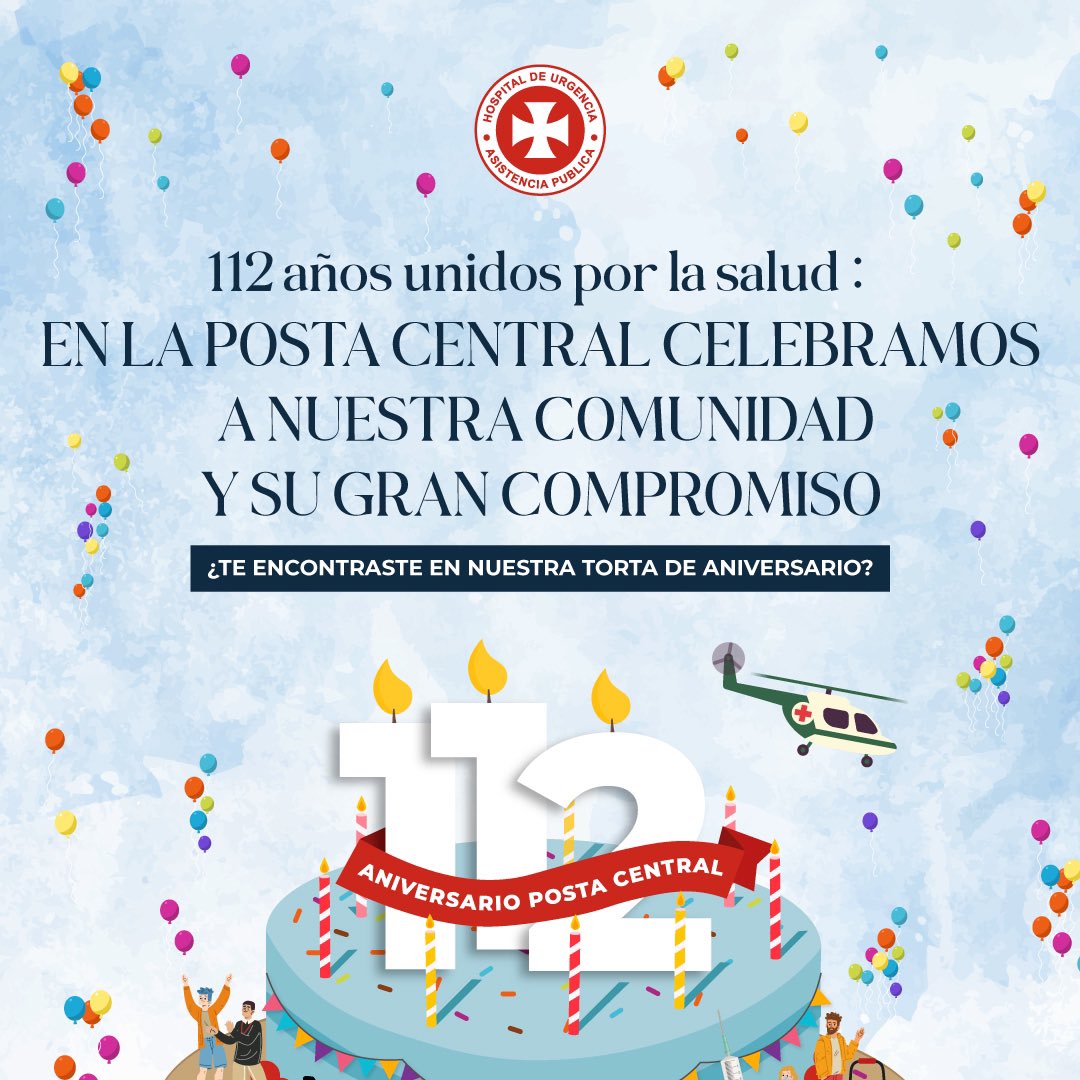 huap_posta's tweet photo. Hoy 7 de agosto, la Posta Central cumple 112 años de historia 🏥🎈

Más de 20 millones de pacientes han pasado por estos pasillos. Miles de funcionarios han forjado su vida en este lugar.

Seguiremos salvando vidas, con profesionalismo, calidad técnica y dedicación ❤️ https://t.co/DJGE38BW65