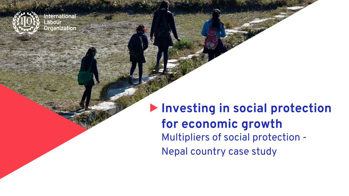 ILO_Nepal's tweet photo. In Nepal, social protection investment positively impacts the level of economic activity. An ↑ of 1 NPR in social protection expenditures leads to an ↑ of 2.56 NPR in GDP after 1.5 year.
Know more the findings: https://t.co/S3XPQd3Wwj
@MoLESS_Nepal @NEPALNPC
#SPPFM https://t.co/OK6gnqYwd1