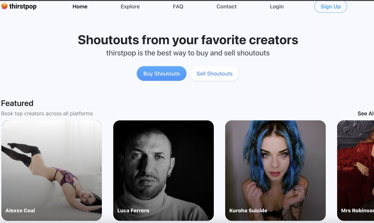 onthirstpop's tweet photo. thirstpop is the best way to buy and sell social media promo. 

ditch the scammers and get real results. 

made with ❤️ by @catnoza10  and @TheLexTimes https://t.co/ks3fAxABAX