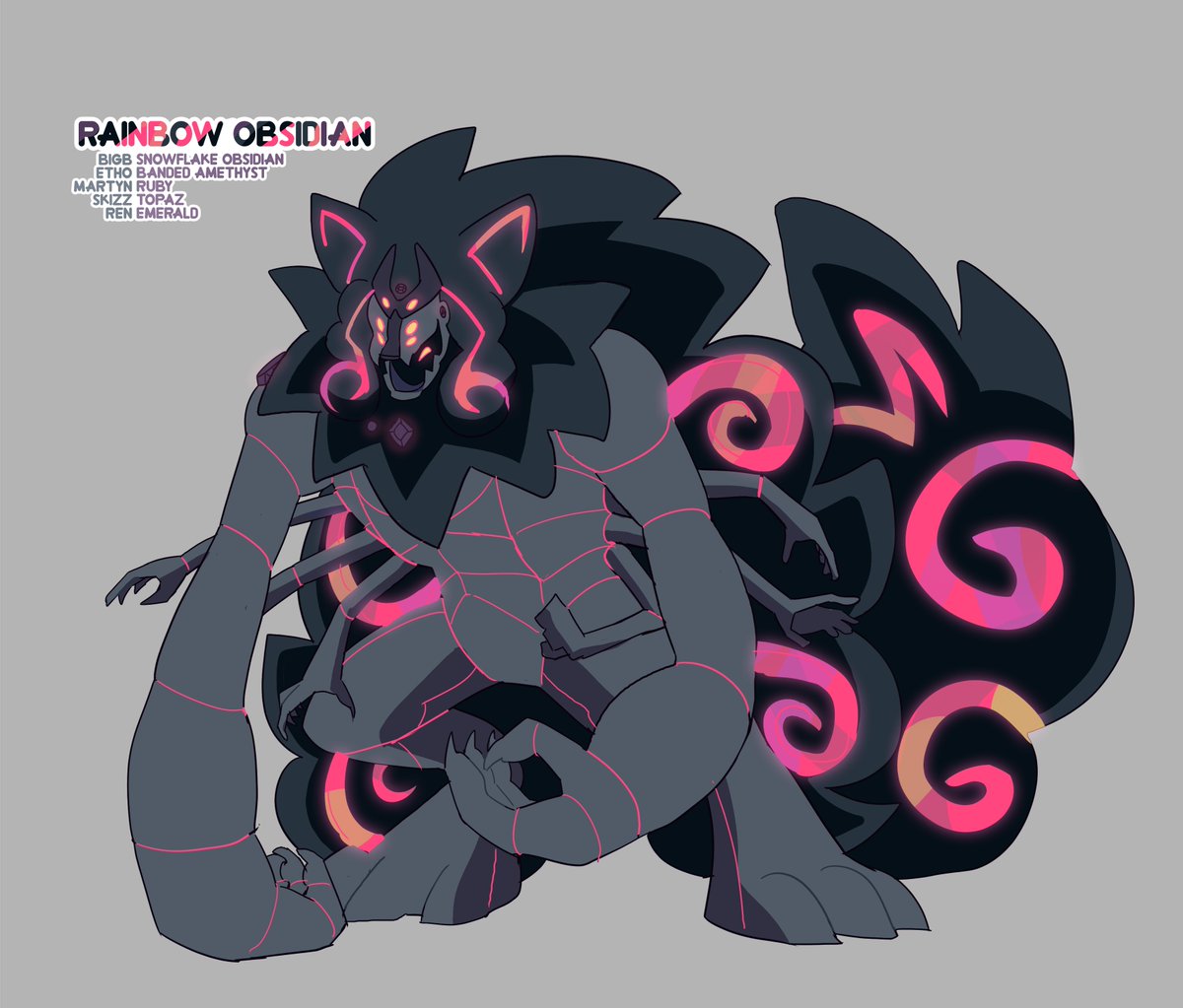「MEET--RAINBOW OBSIDIAN.  [#gemcyt]」|Chrisのイラスト