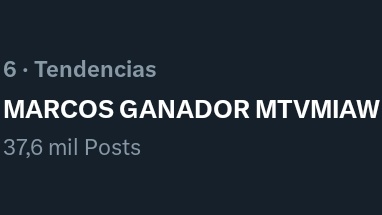unidosxmarcos's tweet photo. Y así es como finalizamos la tendencia. ¡Felicitaciones @marcosginocchio por ganar tu primer @mtvmiaw! Te amamos, y desde acá estaremos bancandote siempre. Gracias a todos/as por ayudar con la tendencia y coparse una vez más :)) https://t.co/nawVCmp7h2