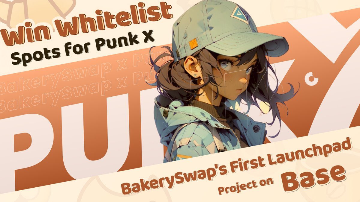 XXion_1's tweet photo. PUNK X is the first NFT collection on #Base with innovative token &amp; NFT pairing and burning mechanism

$PUNK is launching next week on @bakery_swap Launchpad

4xwl🎉

To Enter:
1⃣ Follow @PunkXWorld &amp; @bakery_swap 
2⃣ Join https://t.co/GUuwEBRLAI
3⃣ RT and reply with your address https://t.co/eXiRDFH54n
