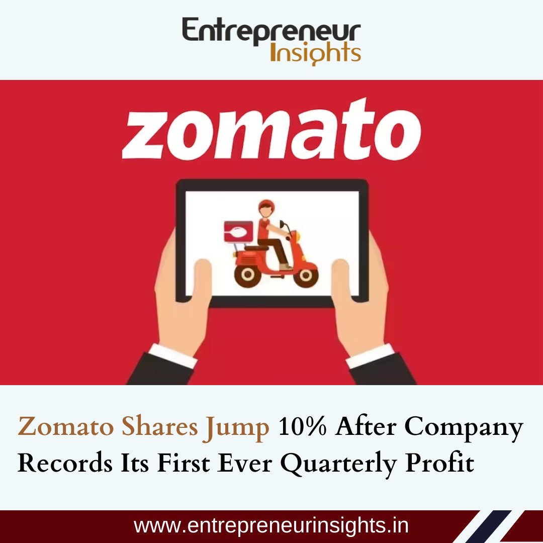 ei_magazine15's tweet photo. Zomato stock has increased by more than 10% today and is currently trading between Rs 95 and 96.

To know more visit 👉https://t.co/LjsB637P17

#entrepreneurinsights #zomato #shares #investor #invest #gain #income #increase #money #profits https://t.co/aEHKPuETpS
