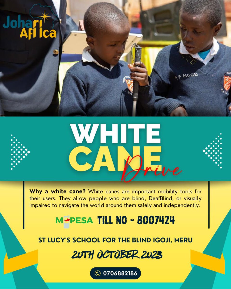 A beautiful morning and a new week to continue impacting lives by providing Assistive Products that improve the quality of life for Blind and Visually Impaired 
Till:8007424 to be a blessing
#WhiteCaneDrive