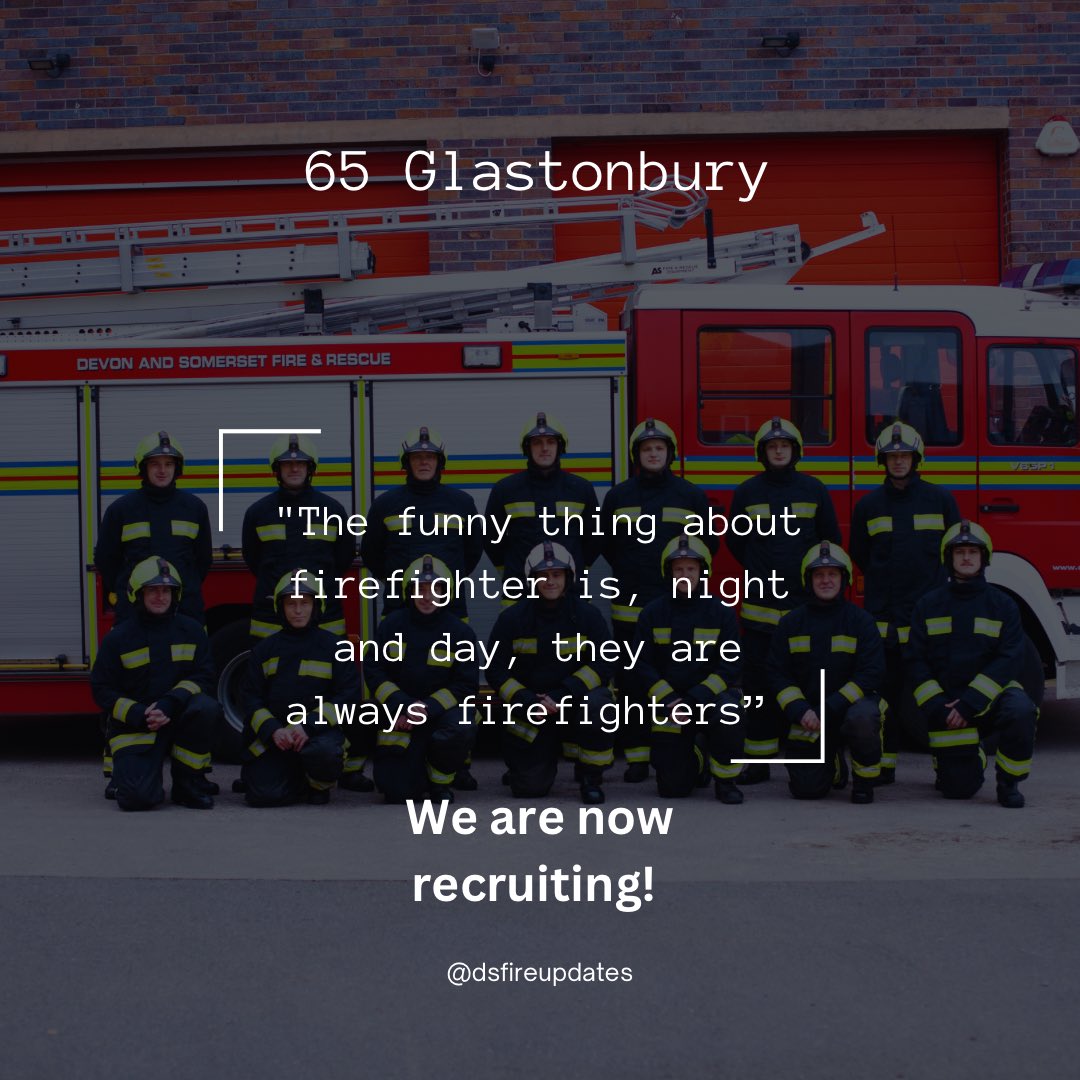 WE ARE RECRUITING!!! Message us if you think you’re interested and would like to know more. #wearerecruiting #glastonburyrecruiting #firefighter