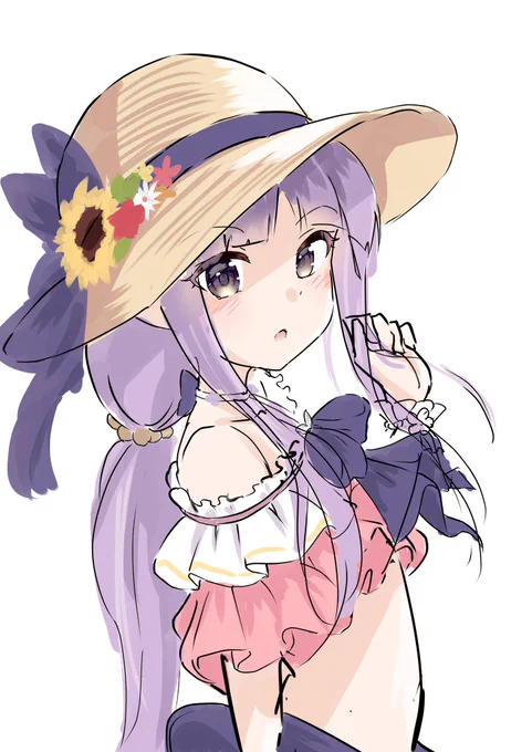 水着キョウカちゃんラフ