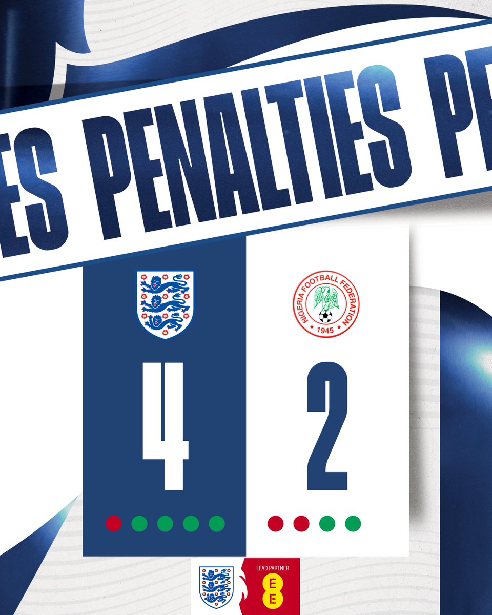 Lionesses se proti Nigérii notně natrápily. Africké šampionky byly více než vyrovnaným soupeřem. Na konci základní hrací doby navíc dostala zbytečnou červenou kartu James. 
I tak Anglie dovedla utkání alespoň do penaltového rozstřelu, ve kterém byla úspěšnější a postupuje do dál.