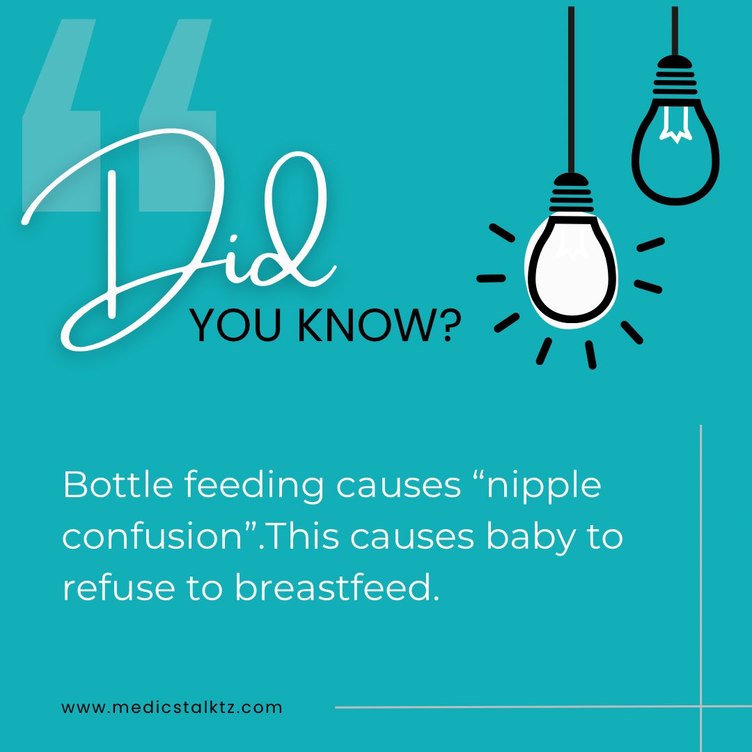 Medicstalktz's tweet photo. Chupa za watoto kunyonyea au “chuchu” husababisha “nipple confusion”. Hii husababisha mtoto kukataa ziwa la mama. https://t.co/Y28fHWfCGu