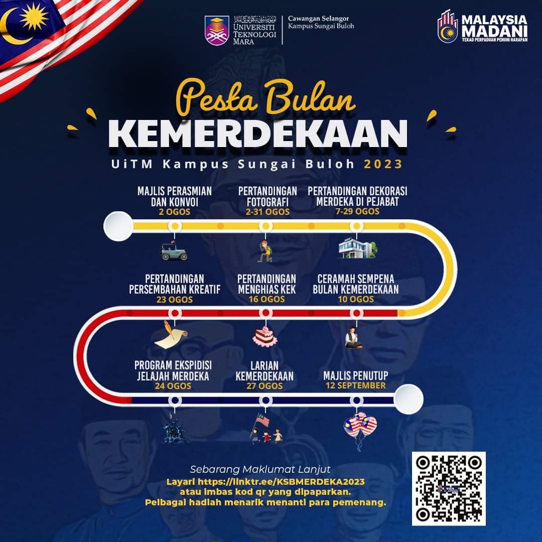 PtarKSB's tweet photo. 𝐏𝐄𝐒𝐓𝐀 𝐁𝐔𝐋𝐀𝐍 𝐊𝐄𝐌𝐄𝐑𝐃𝐄𝐊𝐀𝐀𝐍 𝐔𝐈𝐓𝐌 𝐊𝐀𝐌𝐏𝐔𝐒 𝐒𝐔𝐍𝐆𝐀𝐈 𝐁𝐔𝐋𝐎𝐇 𝟐𝟎𝟐𝟑
                        
Maklumat lanjut mengenai aktiviti diadakan layari https://t.co/YZqYGqF68g https://t.co/DzaGJg2HQa