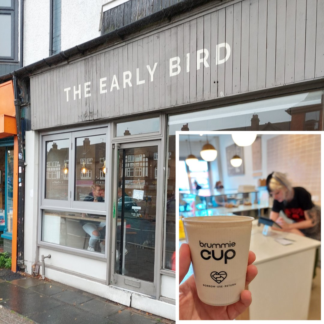 Welcome The Early Bird Bakery , the newest venue in the brummie cup family. 🥳🎊🎉

You can now take away any of their drinks in a brummie cup. 💙🩷💚🧡

Grab one of their amazing cakes and pastries as well 😋🍰🥐.

#kingsheath
#Birmingham 
#earlybird
#theearlybirdbakery