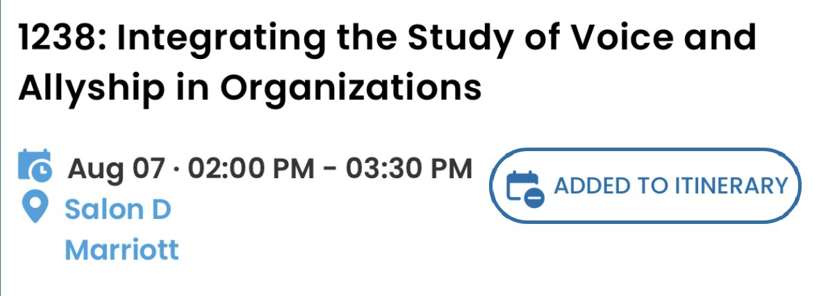 csmalcomb's tweet photo. There’s only one place to be at 2pm on Monday of #AOM2023 ! 

Super excited to be co-chairing this symposium with @ChadeDarby , and even more excited for you to hear from all the amazing scholars who are joining us!! https://t.co/UVyKFUiv4M