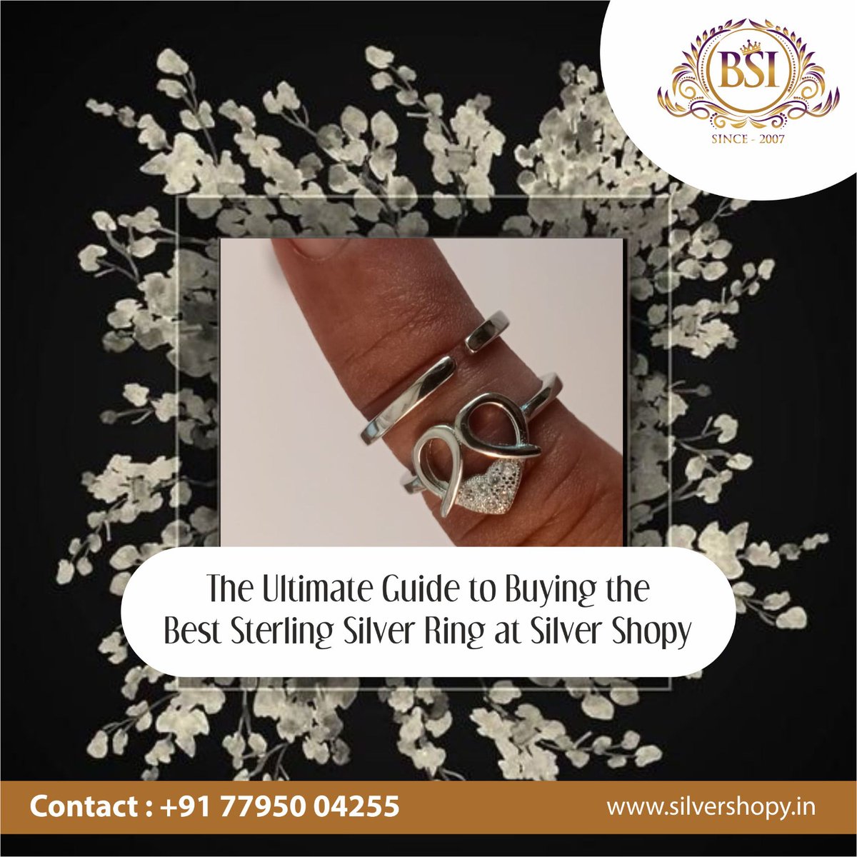 Heerajewelers's tweet image. Find the perfect Sterling Silver ring at "Silver Shopy"! Elegant designs, high-quality materials, and confident style! 💍✨ Shop now! 😍 

Call us at +91 77950 04255 or visit our website at silvershopy.in

#SterlingSilverJewelry #ShopSilver #perfectring #silverlover