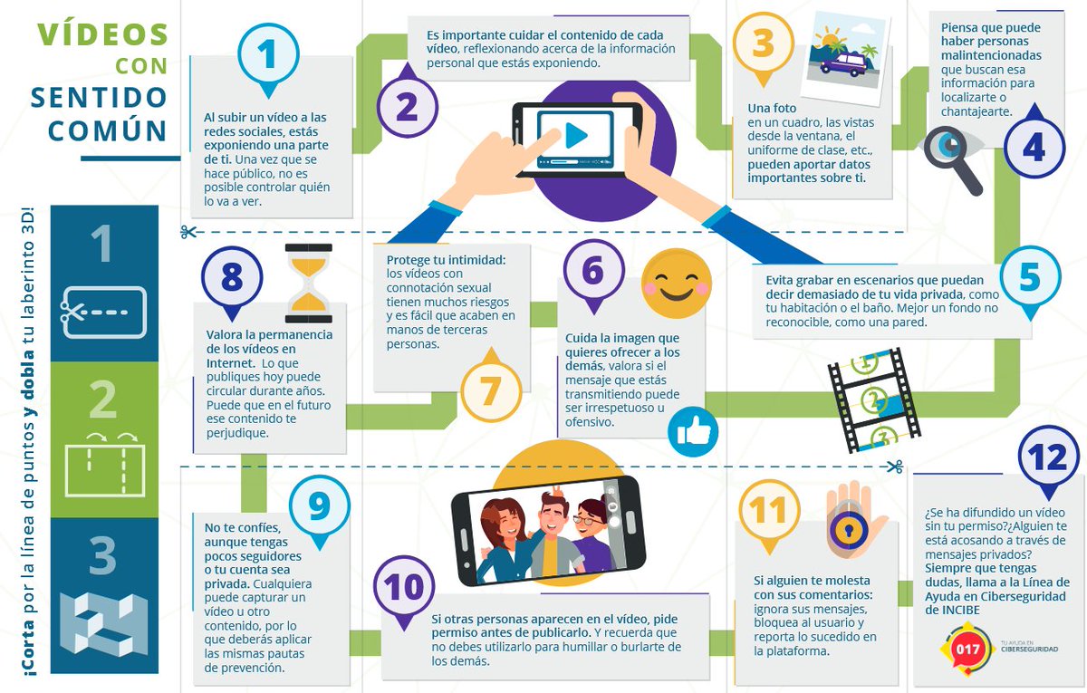 is4k's tweet photo. Utiliza este recurso para enseñarle a tu hijo/a si el vídeo 🤳 que quiere subir a las #RedesSociales es adecuado. Encuentra aquí las 1️⃣2️⃣ recomendaciones a seguir. #RedesSocialesResponsables 

https://t.co/x8Mf1jw2yS https://t.co/mM2KqVabX0