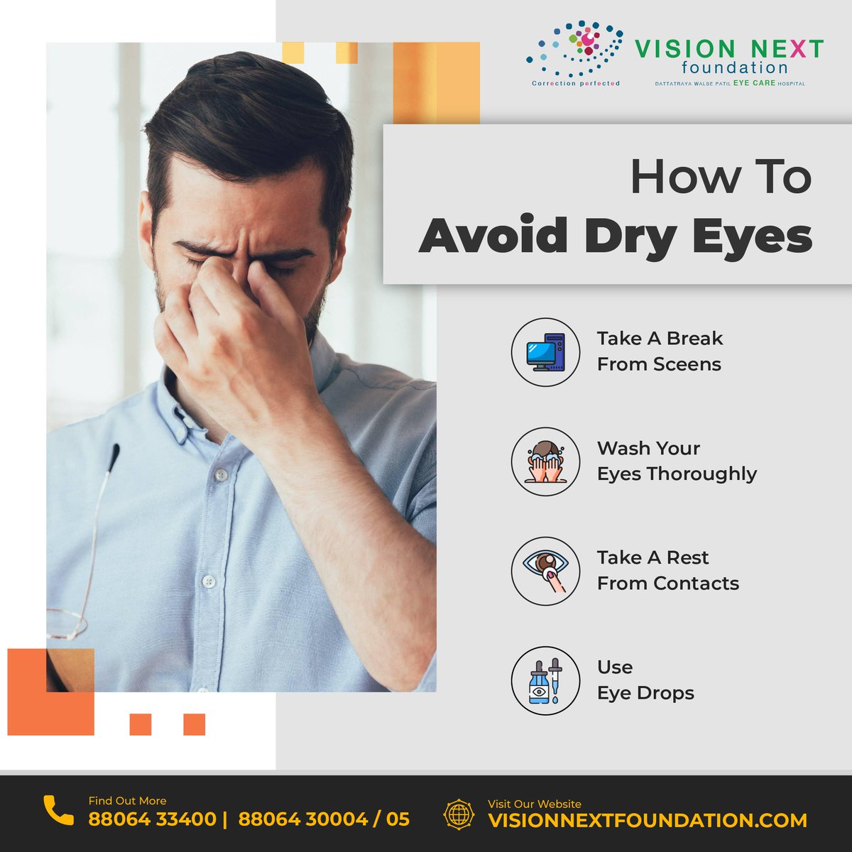 The best remedy for your dry eye will depend on several individual factors. Some people have chronic dry eye and experience symptoms nearly every day and some are triggered when they increase the time they spend looking at a screen visionnextfoundation.com
 #lasik #visionnext