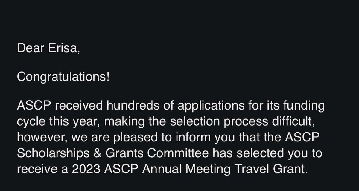 erisadoc's tweet photo. So happy and grateful for this opportunity to attend ASCP Annual Meeting! Looking forward to the interesting  program and everyone I can meet there #ASCP #ASCPAnnualMeeting https://t.co/YIj7YWNVbp