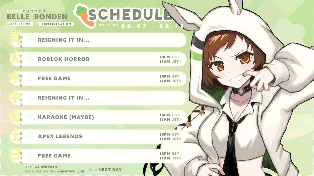 Belle_bondEN's tweet photo. 🌻 STREAMS WEEK 08.07 - 08.13 🌻
TAGS
ART: #bellistration
NSFW: #bellussy
LIVE: #bellelive
PET PICS: #bellezoo
LINKS
YT: https://t.co/wLbR8RgQwE
THRONE: https://t.co/a9R4kLMvHW
MARSHMALLOW: https://t.co/qrLocWfG9S https://t.co/FRuS4Z9os6