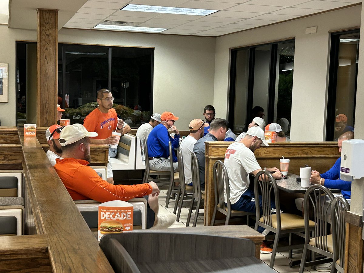 Annual <a href="/AngryOrangeFB/">San Angelo Central Bobcat Football</a> coaches breakfast <a href="/Whataburger/">Whataburger®</a> to kick off the 2023 🏈 season. Big thanks to <a href="/coachlang28/">Brett Lang</a> <a href="/TheFCATeam/">FCA</a> for buying breakfast this morning.