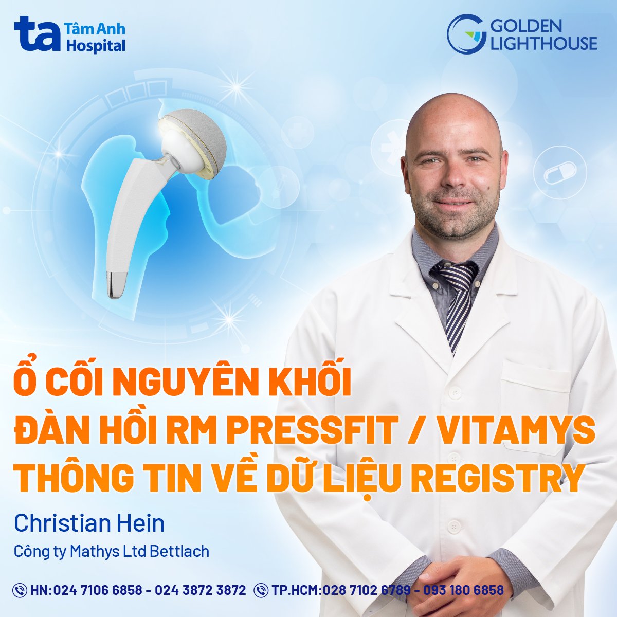 YhocthethaoTA's tweet photo. 💥 Những cải tiến mới của Ổ cối nguyên khối đàn hồi RM Pressfit Vitamys tối ưu hóa chất lượng điều trị các bệnh lý khớp háng
📺 Xem ngay tại: https://t.co/WDteYMDvQw
#Benhvientamanh #Tamanhhospital #Hospital #Benhvien #Thèm #Khem #Thuận #Blba #Trời #Khophang https://t.co/iOYM5XIPKK
