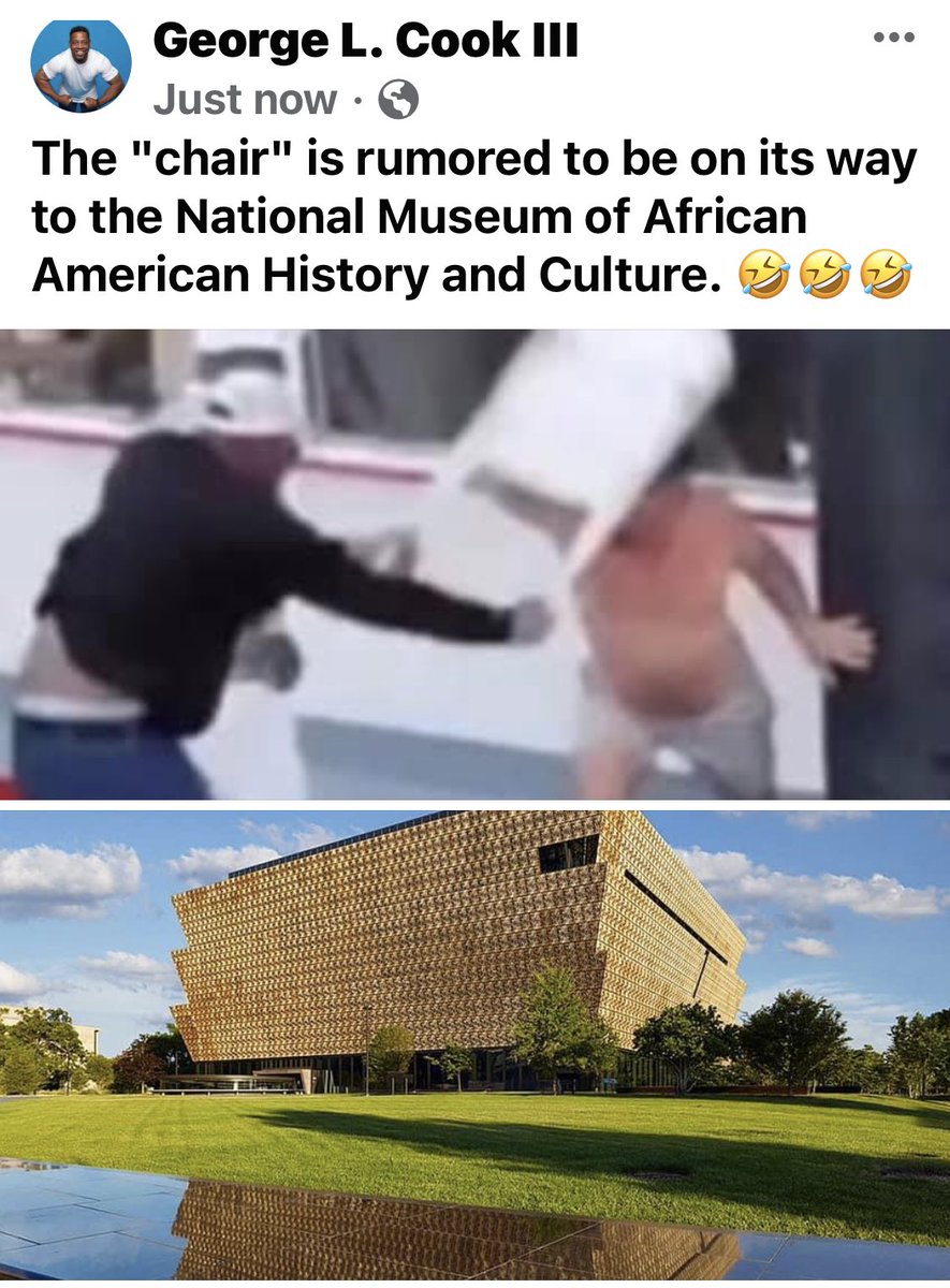 AAReports's tweet photo. The "chair" is rumored to be on its way to the National Museum of African American History and Culture. 🤣🤣🤣 #Montgomery #montgomeryAl #foldingchair #AfricanAmerican #BlackTwitter @NMAAHC #NMAAHC https://t.co/QtyJkGOGDt