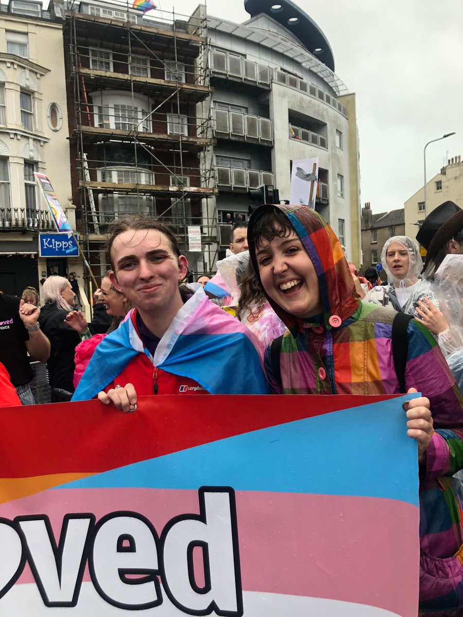 JustLikeUsUK's tweet photo. Our ambassadors headed to Brighton Pride this weekend and marched in the parade with #TransPeopleAreLoved!🏳️‍⚧️✨🌈 https://t.co/1jclYED17O