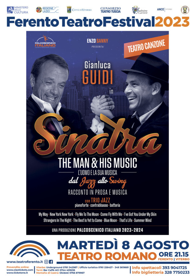 Ferento, “Sinatra – the man & his music”, con Gianluca Guidi
continua a leggere l'articolo su occhioviterbese.it/eventi/ferento…

#Ferento #Teatro #Occhioviterbese #Tuscia #provinciadiViterbo #News #Notizie #Online