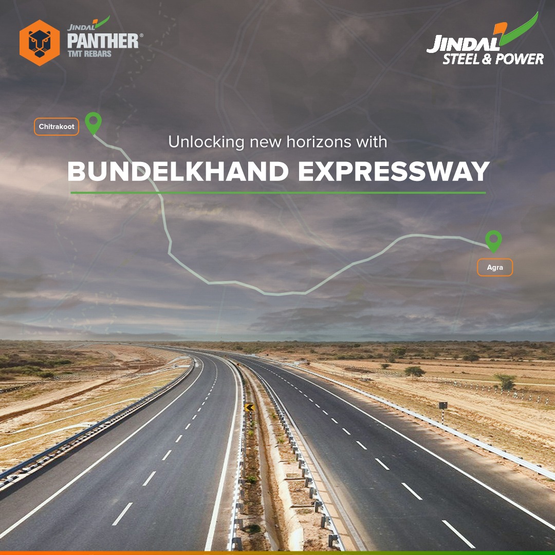 Experience the fast lane to progress, connect with your dreams and drive towards your goals.
JSP is humbled to be a part of this project by providing TMT rebars.

#JindalSteel #DeshKeLiye #BundelkhandExpressway #TMTrebars #Expressway