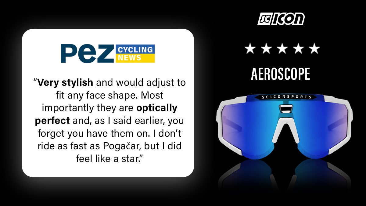 #Scicon Aeroscope Sport Performance Sunglasses got another great review by <a href="/PezCycling/">PezCycling News</a> 

Thank you for all the support! 

#seetheworld #sciconsports