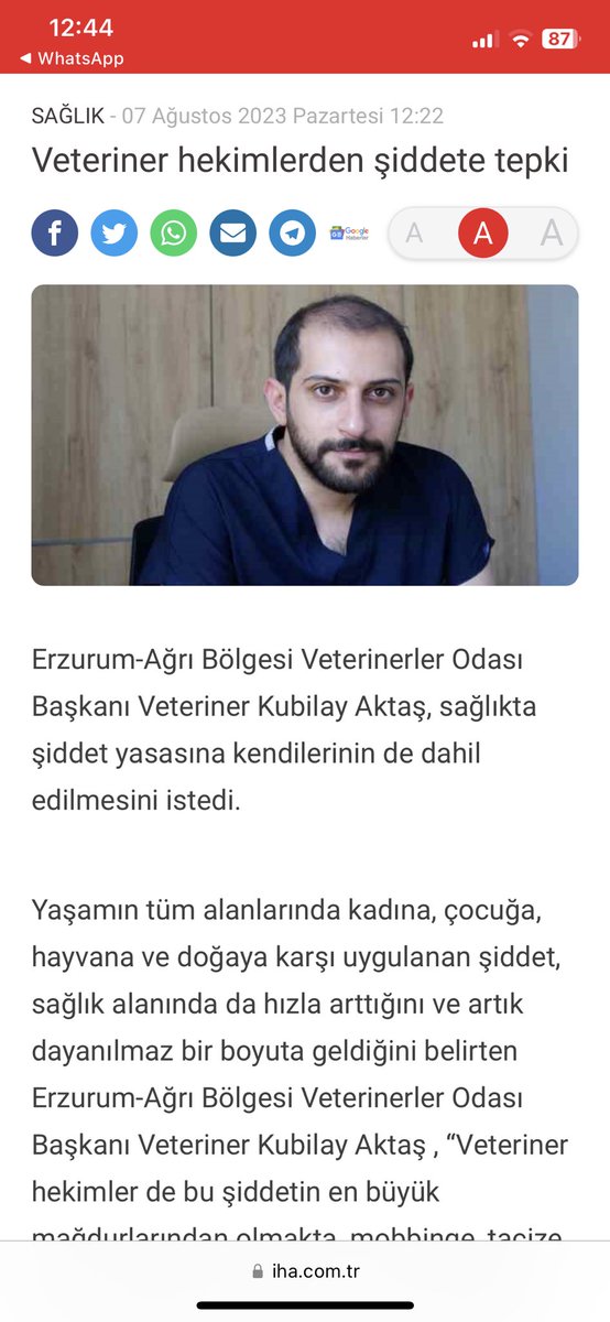 Veteriner hekimlerimiz ile 21 Ağustos günü şiddete hayır diyebilmek adına iş bırakma kararı alınmıştır.