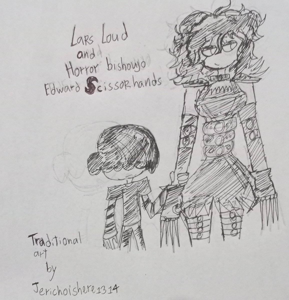 Xxjerichoxx1's tweet photo. ( crossover traditional art )
Lars loud and horror bishoujo edward scissorhands
#larsloud #theloudhouse #genderbend #horrorbishoujo #edwardscissorhands #fanart #crossoverfanart #traditionalart #myart https://t.co/7uObYPbdx0