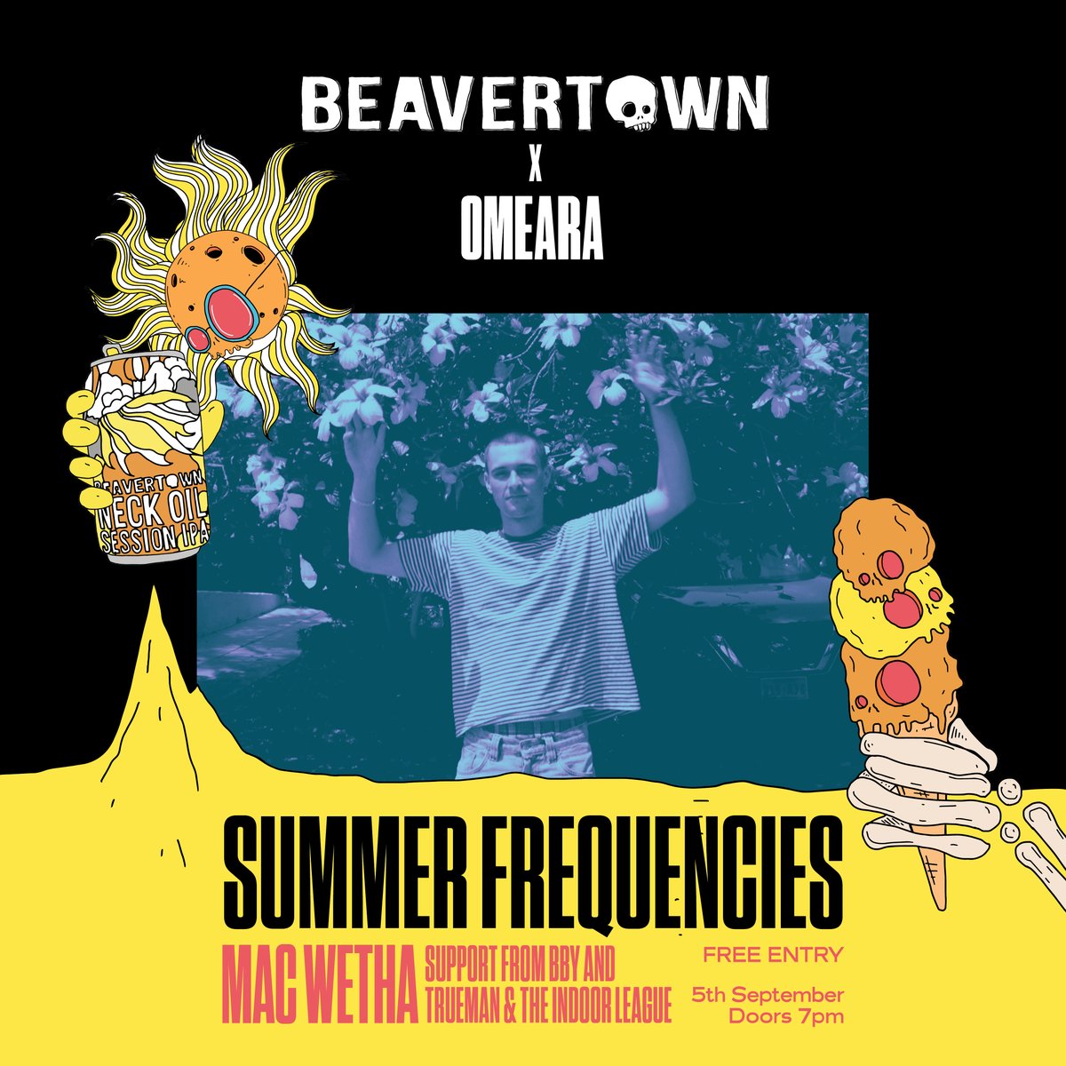 .@beavertownbeer is back on 5th September! Another huge lineup for our fourth FREE ENTRY party, this time bringing South London producer and @NINE8COLLECTIVE member Mac Wetha to OMEARA with support from Bby and @theindoorleague. FREE TICKETS: wwwomearalondon.com/event/beaverto…