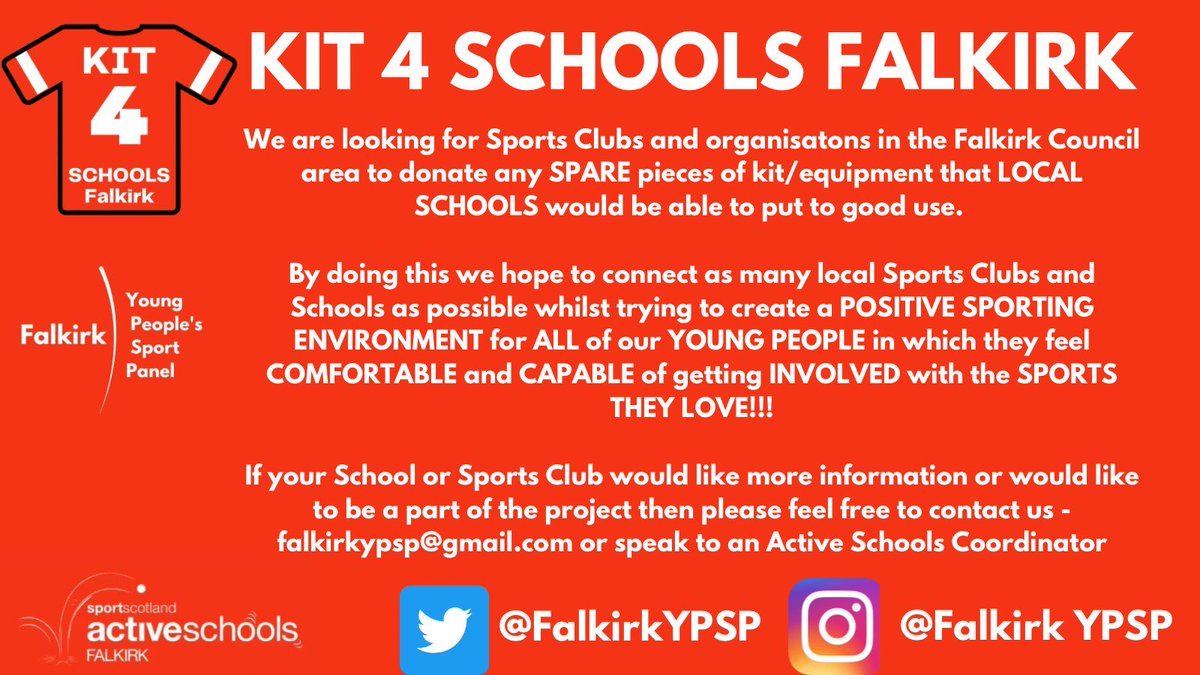FalkirkYPSP's tweet photo. If you are wanting more information about the project or are a school or club wishing to take part then please get in contact with us via email!!! https://t.co/tZh4I5Xyez