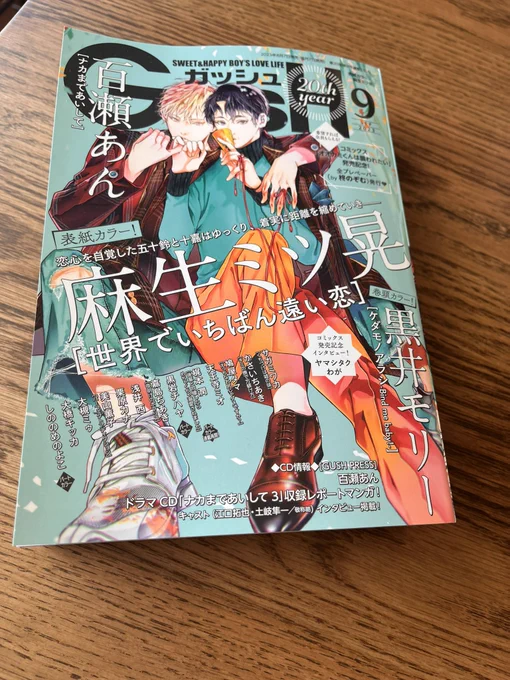 本日発売のGUSH9月号にパフェディク8話が掲載されております! 沖縄旅行中の明仁と冴🏖️ よろしくお願いいたします! #パーフェクトアディクション