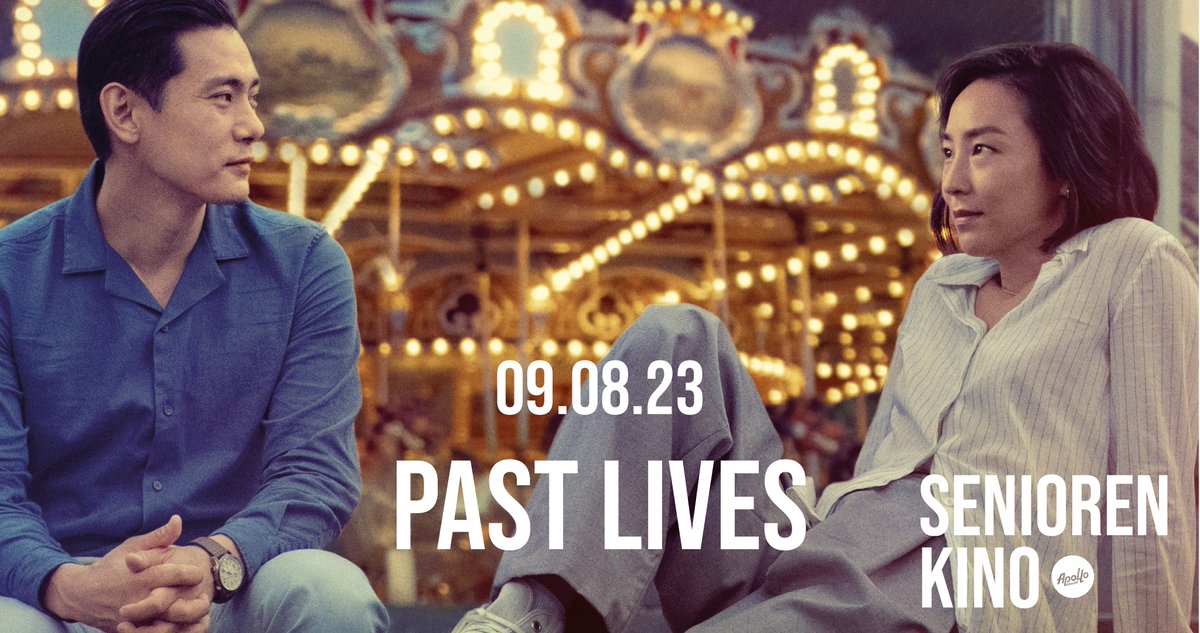 PAST LIVES am Mi, 09.08.23, 15.00 + 15.15 Uhr!

#Seniorenkino mit #Kaffee und #Kuchen: Kein Mindestalter – Jeder ist herzlich willkommen!
  
apollo-aachen.de/past-lives/

#pastlives #BerlinaleWettbewerb #drama #Liebesfilm   #Vorherbestimmung #Partnerwahl #arthouse #kino #filme #Aachen