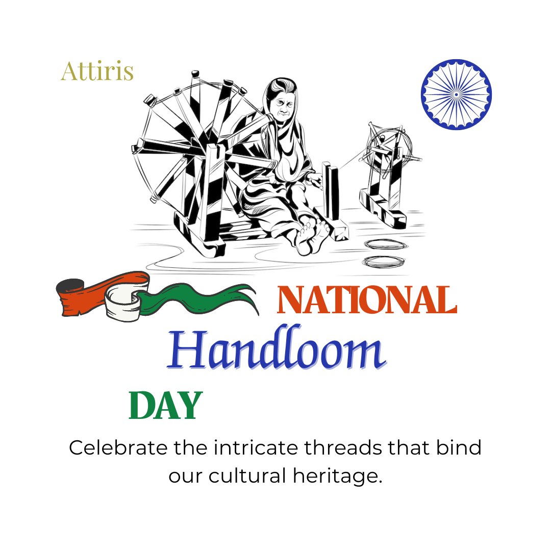 Attiris_'s tweet photo. "Handloom weaves the threads of tradition, culture, and heritage into the fabric of our nation's identity."

#NationalHandloomDay #NationalHandloomDay2023 #Indian #culture #India https://t.co/mJlgtRL4ak