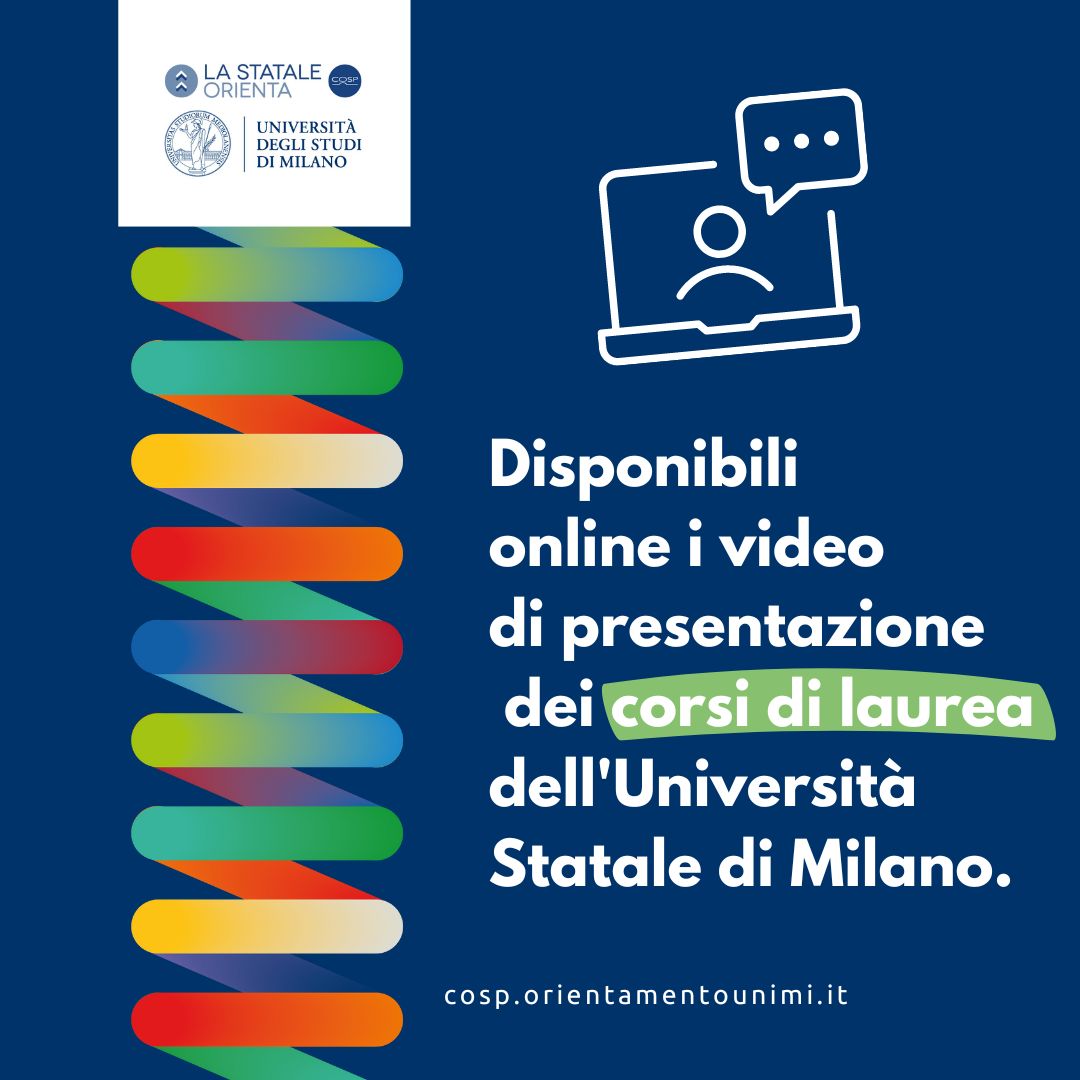 #lastataleorienta Per saperne di più su corsi di laurea triennali, a ciclo unico e magistrali de <a href="/LaStatale/">Università degli Studi di Milano</a>   puoi anche guardare i #video di presentazione disponibili online👉cosp.orientamentounimi.it/video-on-deman… #sceglilastatale