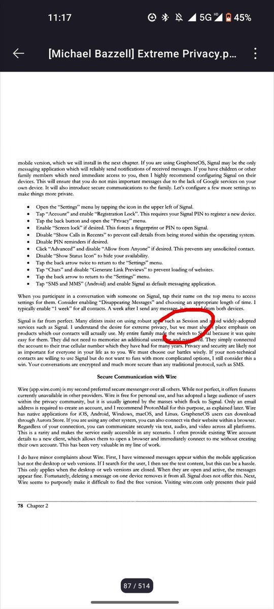 Happy to see mentions of <a href="/session_app/">Session</a> in this interesting book by <a href="/IntelTechniques/">IntelTechniques</a>.