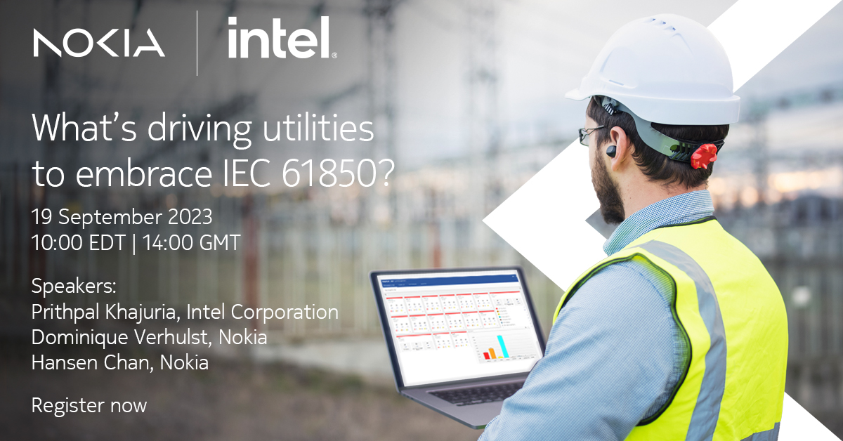 Power utilities are evolving operating environments to keep up with new energy demands and a fast-changing technology landscape.

Join our live webinar to find out how IEC 61850 is revolutionizing the utility industry. 

nokia.ly/458X35g

#Utilities #IEC61850