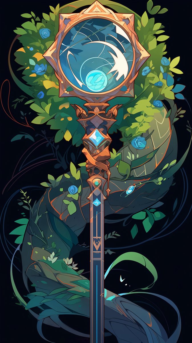 WildVialsArt's tweet photo. GN 🔮

A paramount armament of a Cleric of Growth is the Mace of Clairvoyance. Robust in close combat, it's imbued with woodland magic to extend their perception beyond the usual bounds.

(🎨 by @Dilemmaker)

#WindingPath #roleplaying #RPG #RPGs #fantasyart #aiart #art #anime https://t.co/Cq7Z6PA1xM