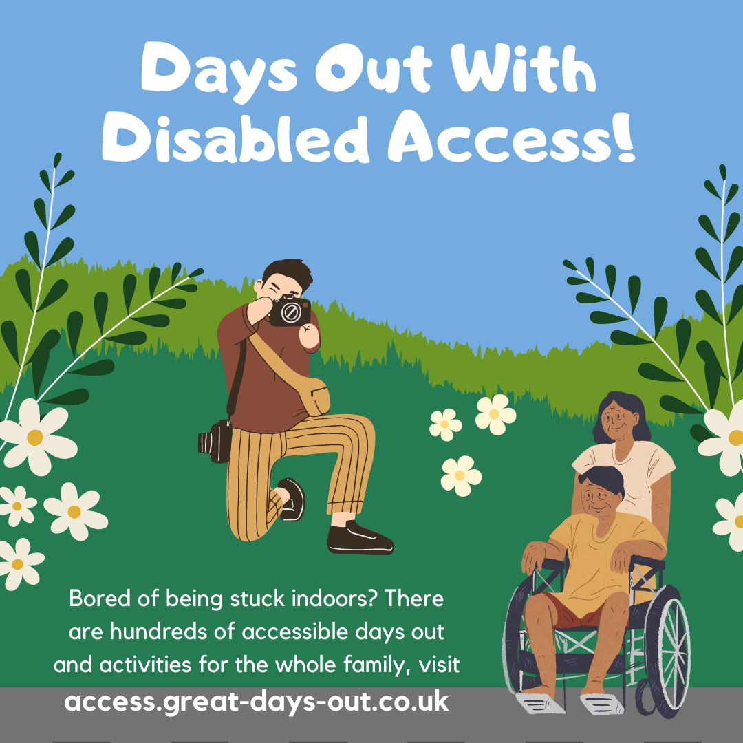 With Accessible Great Days Out UK finding the perfect day out has never been easier! Visit access.great-days-out.co.uk to find out more information as well as advice and support for those with disabilities 

#GreatDaysOutUK #Accessible #AccessibleDaysOut