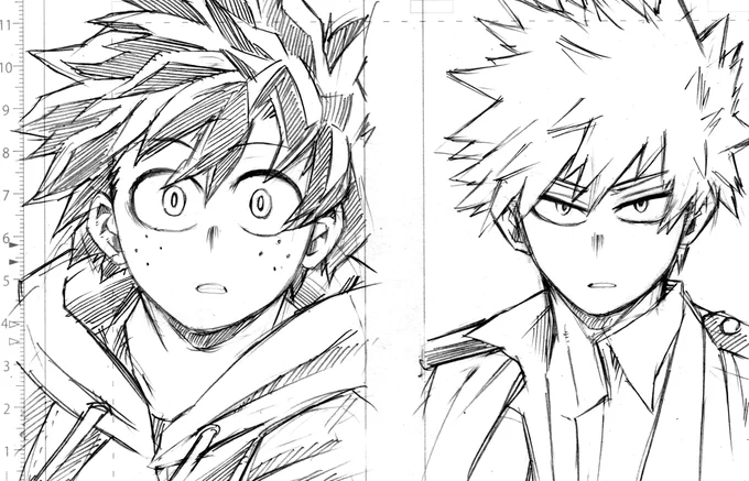 したがき。ネクタイ締めてない勝 今日は表紙入稿予定だったけど 加工諦めて下描き仕上げていく事にしました