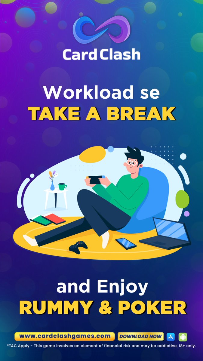 cardclash_io's tweet image. Workload se take a break and enjoy Rummy &amp;amp; Poker on Card Clash

Download Card Clash- 📷
cardclashgames.com/download
.
.
#cardclash #bolkekhel #rummy #poker #games #cardgames #classicrummy #onlinepool #8ballpool #pooltournament #tournament