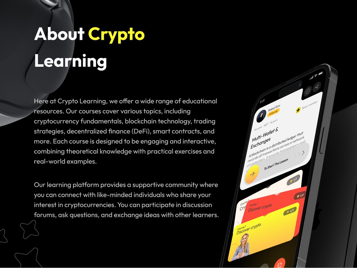 HabiburHijibiji's tweet image. A crypto-learning app! It offers an unparalleled user experience, simplifying complex concepts for all levels of enthusiasts. 
Behance: shorturl.at/IUWY8
Fiverr: shorturl.at/AIY89
#UIUXdesigner #CryptoLearning #MobileAppPortfolio #mobileappdesign #DesignInnovation 💎