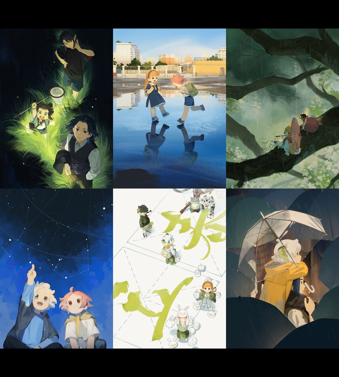 Legend of Hei x Solar terms : all Spring/Summer illustrations by